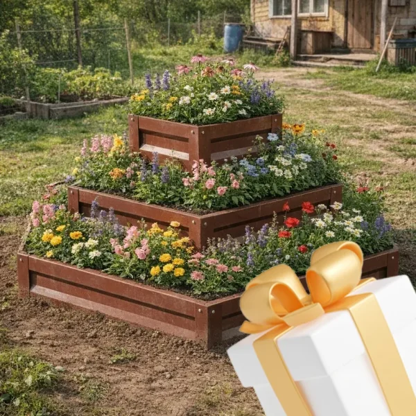 Подарок! Клумба трехъярусная